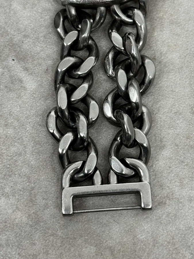 Diesel Avant Garde Grey Metallic Chains Watch - Image 10