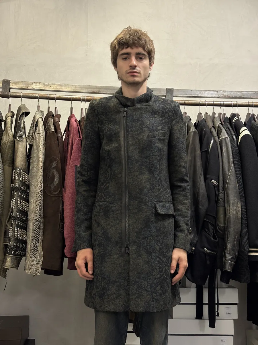 Diesel Oil Wool Long Jacket - Image 4
