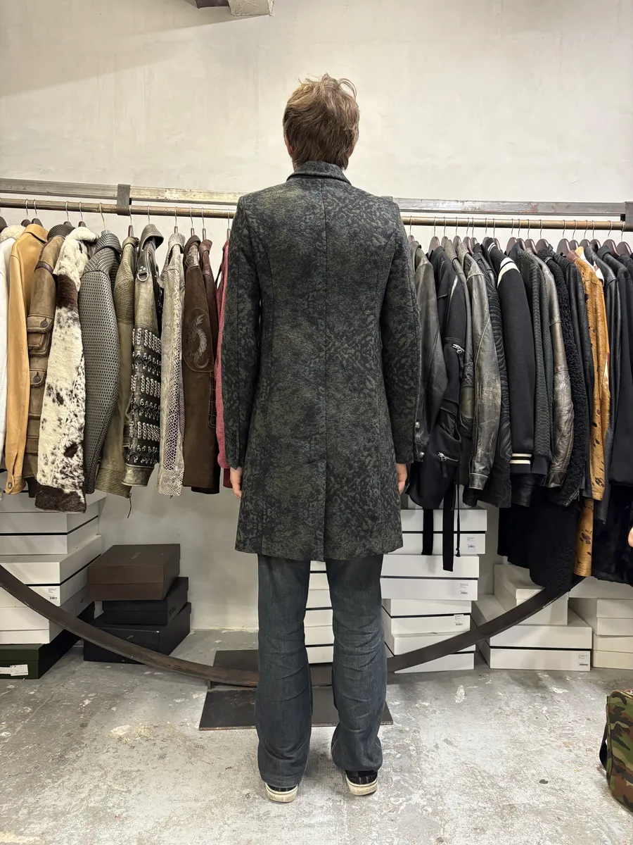 Diesel Oil Wool Long Jacket - Image 5