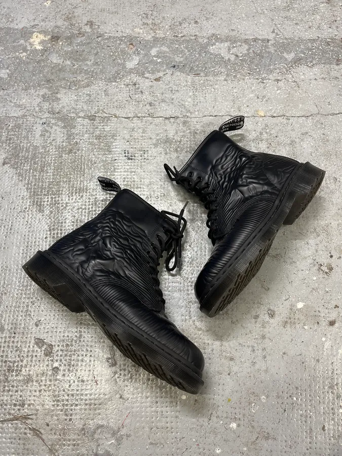 Doc Martens Joy Division Black Leather Boots - Image 3