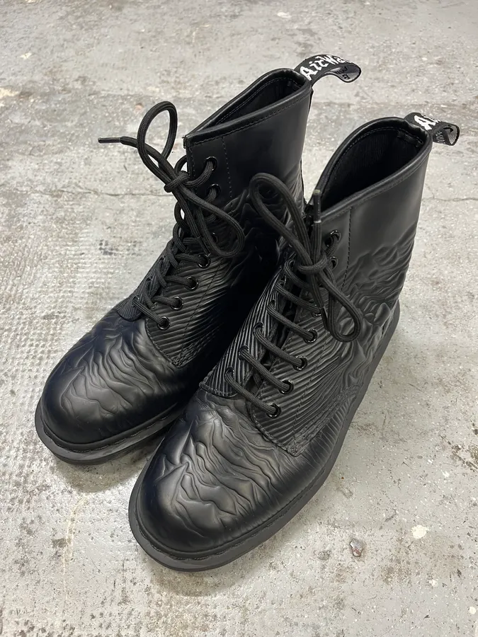 Doc Martens Joy Division Black Leather Boots - Image 4