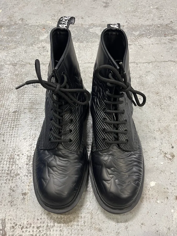 Doc Martens Joy Division Black Leather Boots - Image 5