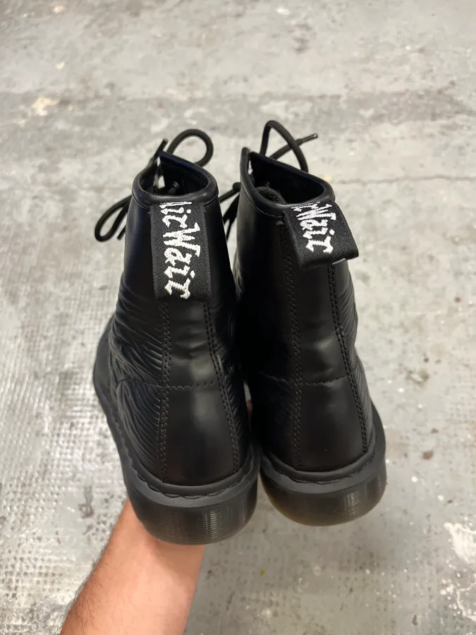 Doc Martens Joy Division Black Leather Boots - Image 6