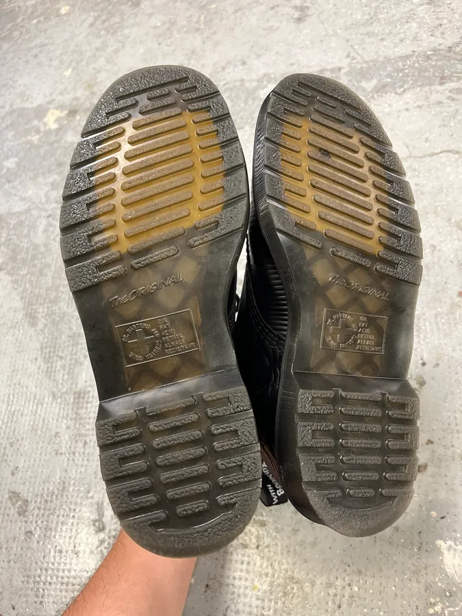 Doc Martens Joy Division Black Leather Boots - Image 7