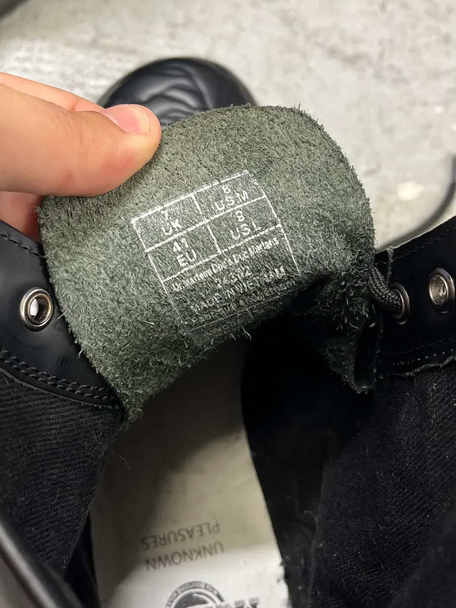 Doc Martens Joy Division Black Leather Boots - Image 8