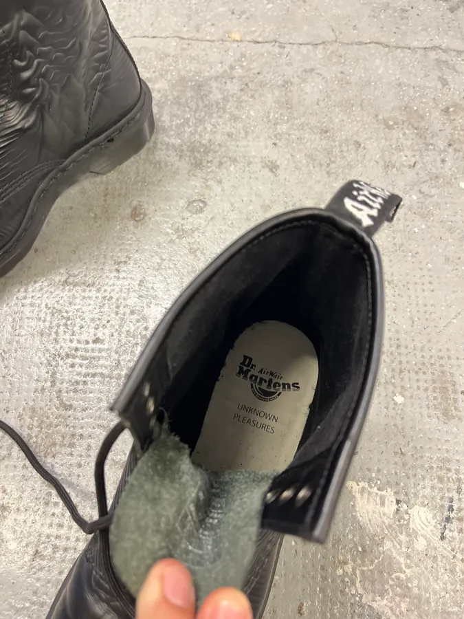Doc Martens Joy Division Black Leather Boots - Image 9