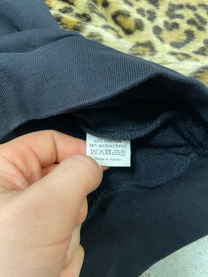 Dries Van Noten Black Sweater With Leopard Print Fur Effect Arms - Image 7