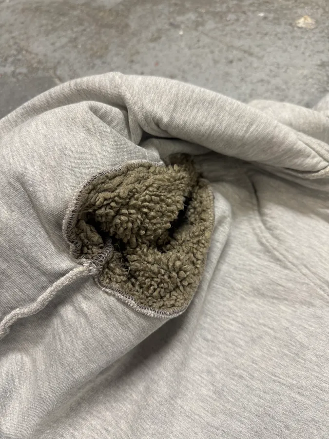 Dries Van Noten Grey Hybrid Puffer Sleeves Zip-up Sweater Jacket - Image 9