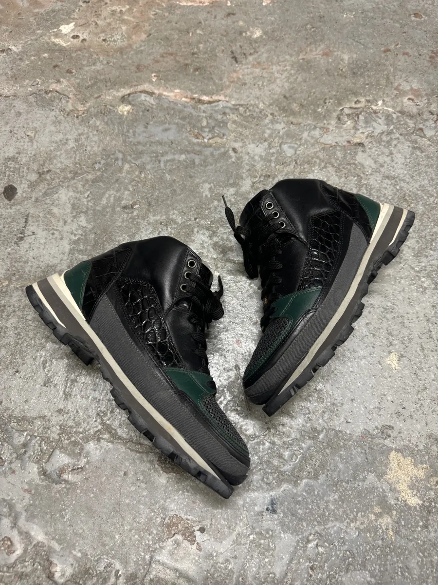 Dries Van Noten High Leather Black Suede Shoes - Image 6