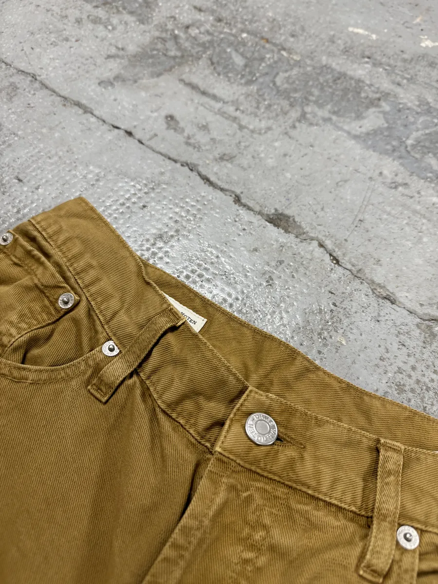 Dries Van Noten Mustard Yellow Pants - Image 10
