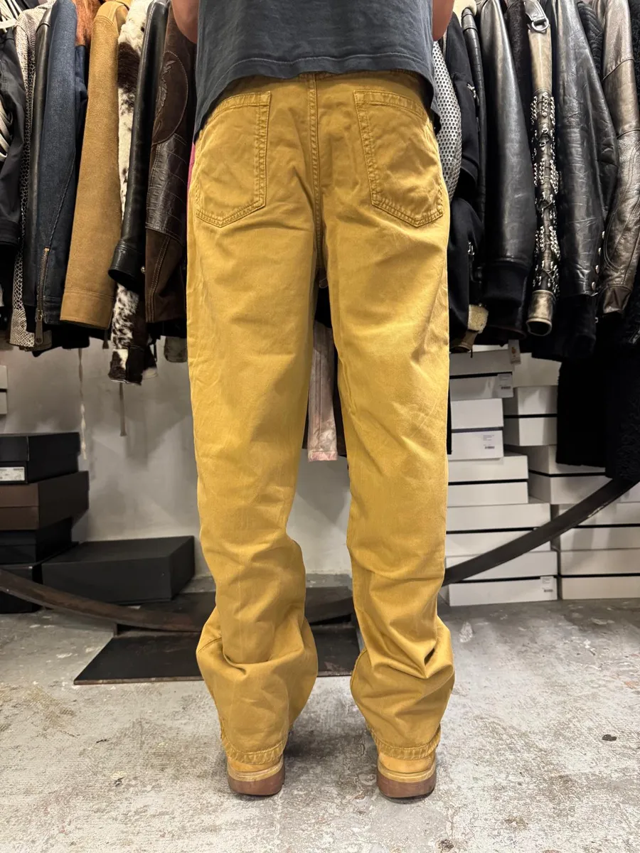 Dries Van Noten Mustard Yellow Pants - Image 4