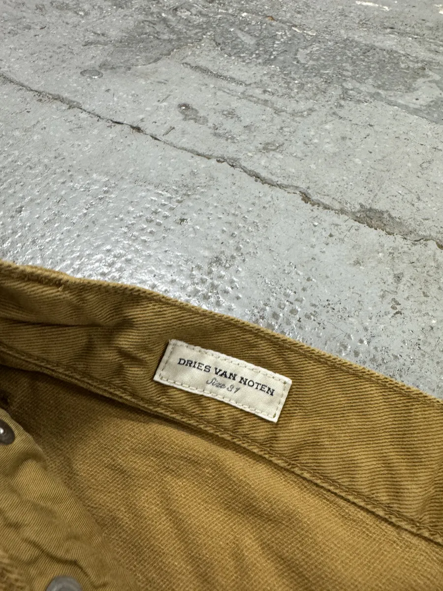 Dries Van Noten Mustard Yellow Pants - Image 9