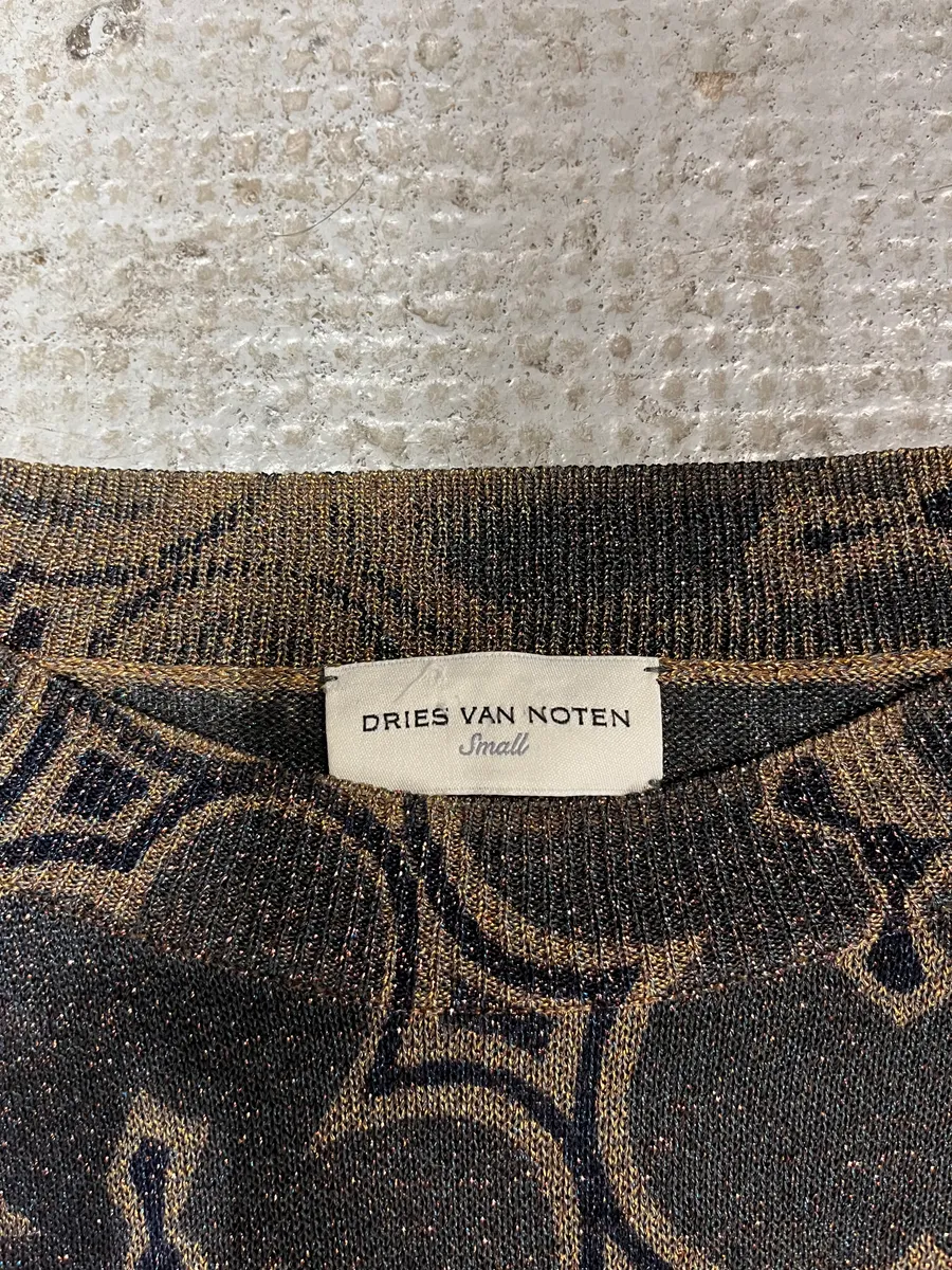 Dries Van Noten Navy Flowers Sweater - Image 9