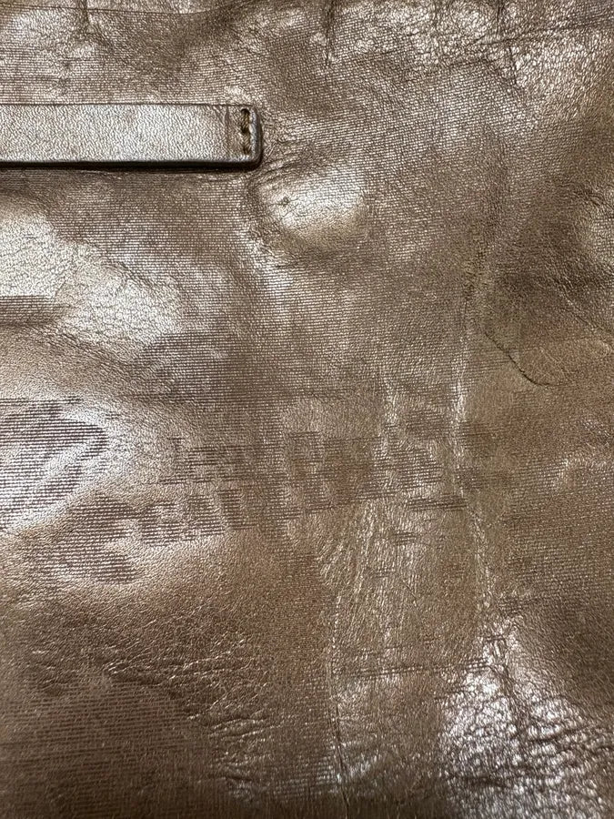 FW1999 Jean Paul Gaultier Marlene Dietrich Golden Brown Leather Bag - Image 5