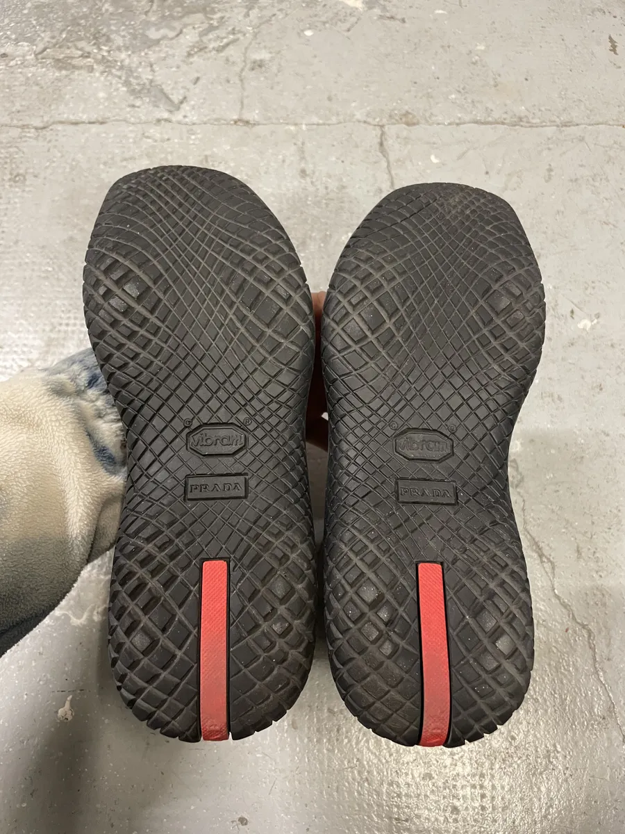 FW1999 Prada Vibram Grey Ankle Leather Boots - Image 8