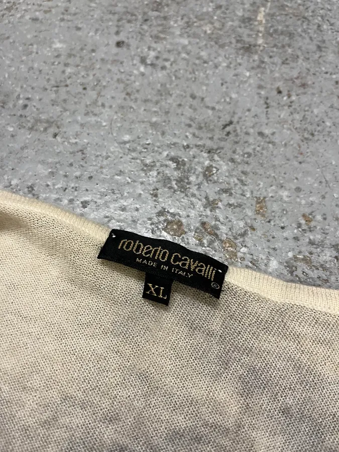 FW1999 Roberto Cavalli Fur Effect Cardigan (M/L) - Image 6