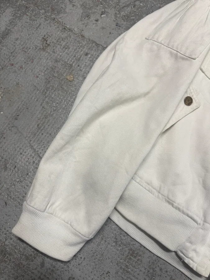 FW2003 Dolce & Gabbana Combat White Bomber Jacket - Image 7