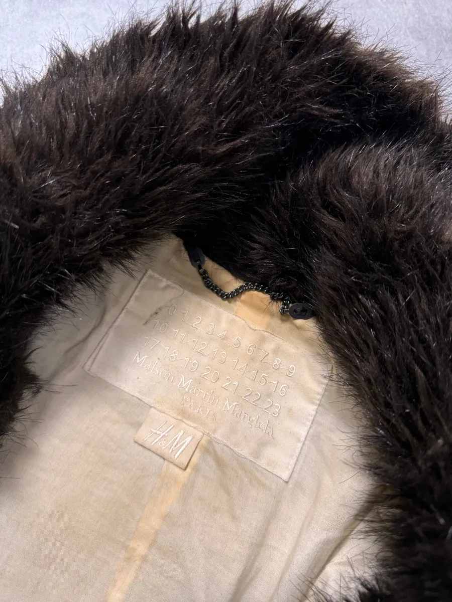 FW2012 Maison Margiela x H&M Faux Fur Long Coat - Image 5