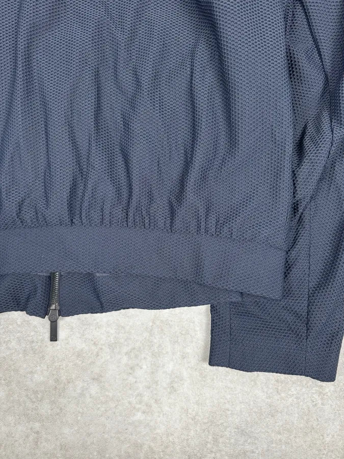 Giorgio Armany Navy Perfored Hooded Jacket - Image 10