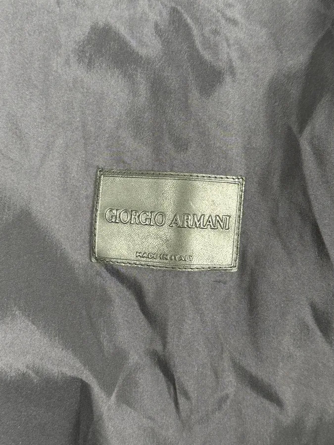 Giorgio Armany Navy Perfored Hooded Jacket - Image 11