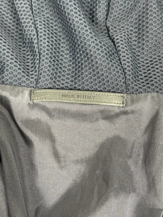 Giorgio Armany Navy Perfored Hooded Jacket - Image 12