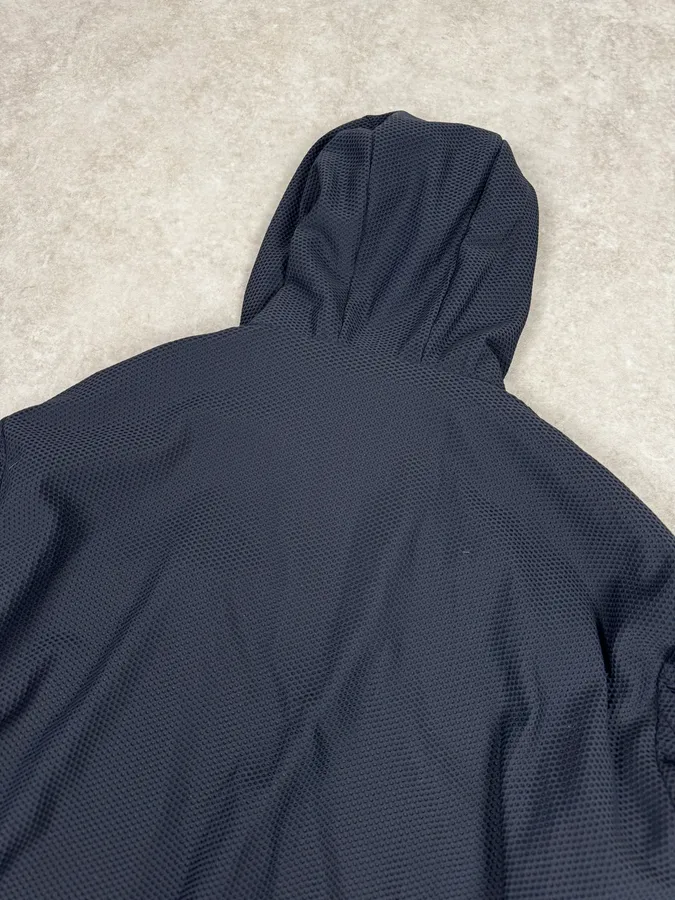 Giorgio Armany Navy Perfored Hooded Jacket - Image 6