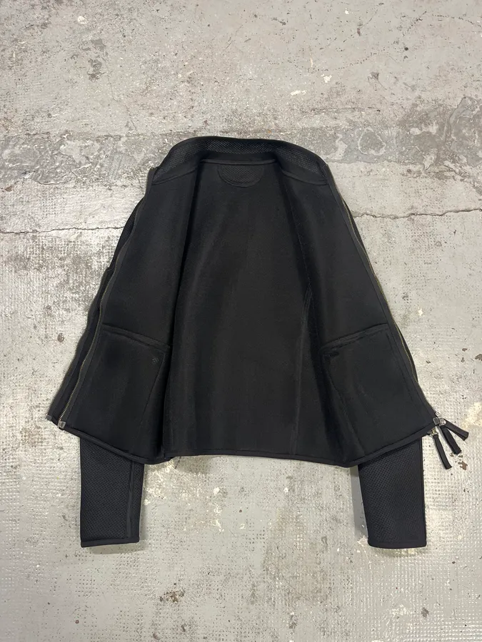 Helmut Lang Jacket & Vest Black Biker Combo - Image 10