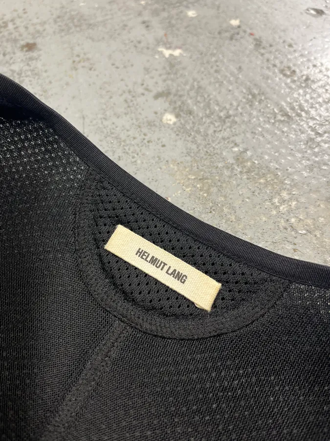 Helmut Lang Jacket & Vest Black Biker Combo - Image 11