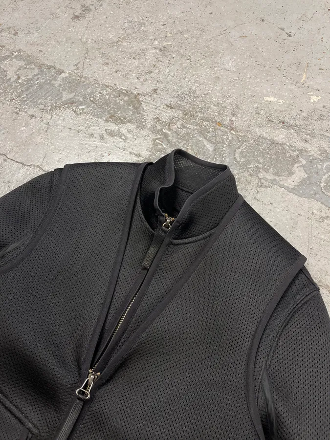 Helmut Lang Jacket & Vest Black Biker Combo - Image 5