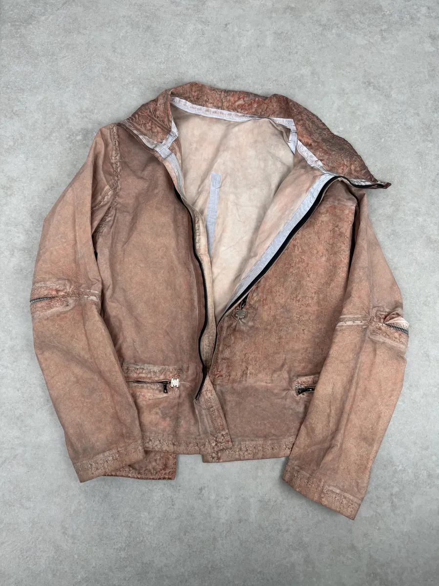 Isaac Sellam Avant-Garde Rouille Asymmetrical Leather Jacket - Image 10