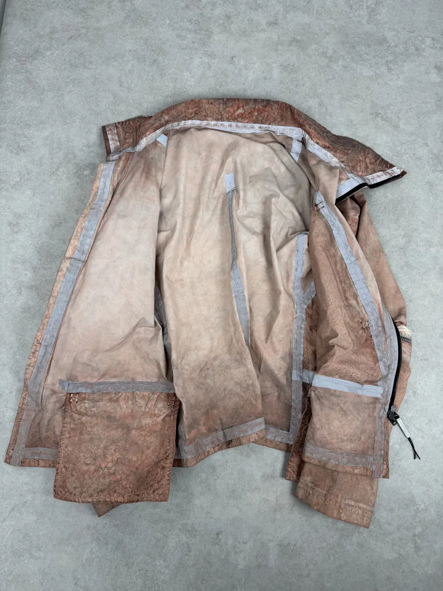 Isaac Sellam Avant-Garde Rouille Asymmetrical Leather Jacket - Image 11