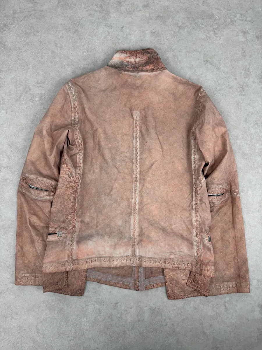 Isaac Sellam Avant-Garde Rouille Asymmetrical Leather Jacket - Image 14