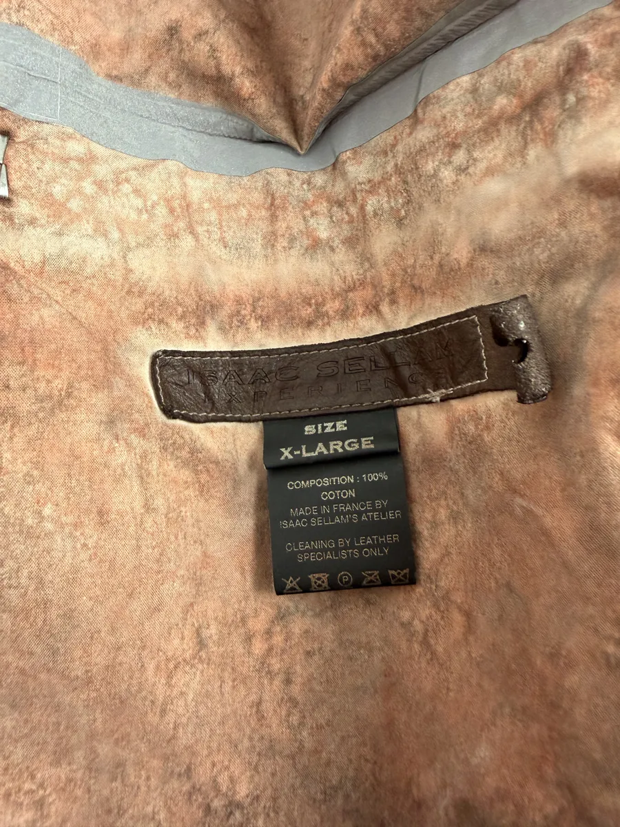 Isaac Sellam Avant-Garde Rouille Asymmetrical Leather Jacket - Image 15