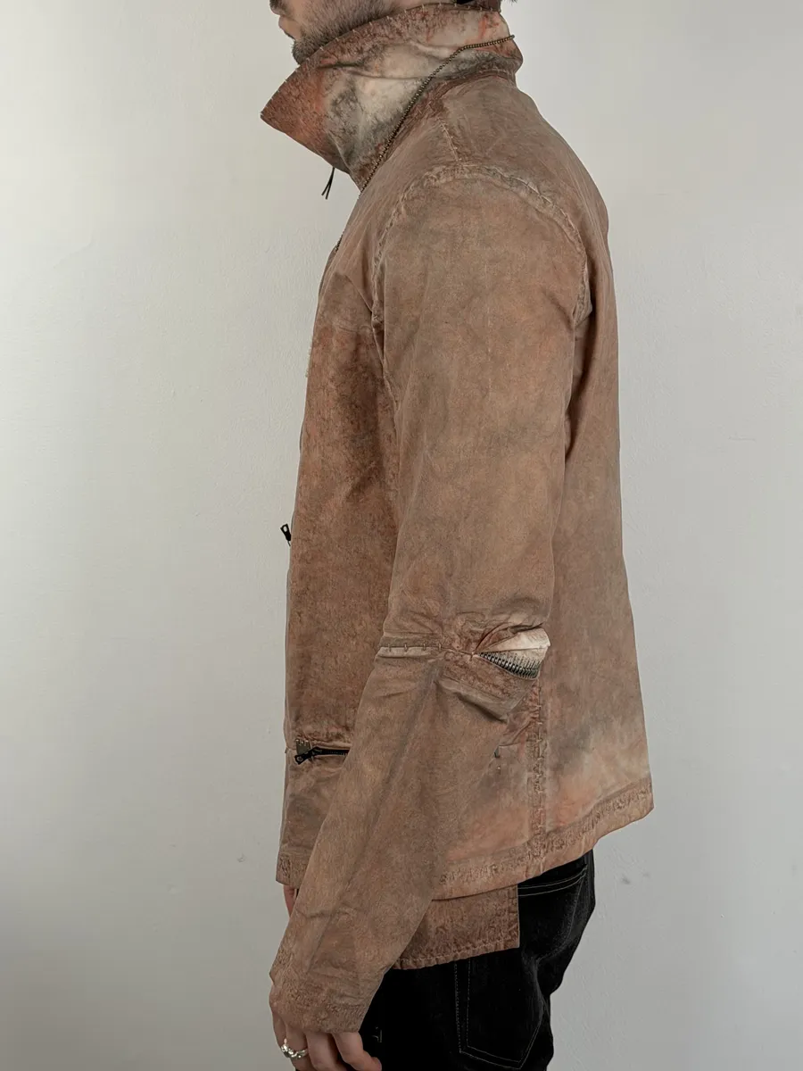 Isaac Sellam Avant-Garde Rouille Asymmetrical Leather Jacket - Image 4