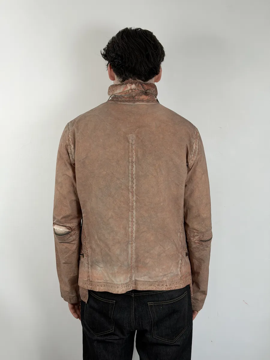 Isaac Sellam Avant-Garde Rouille Asymmetrical Leather Jacket - Image 5