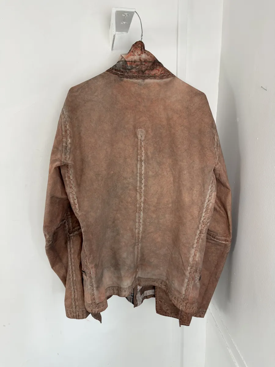 Isaac Sellam Avant-Garde Rouille Asymmetrical Leather Jacket - Image 7