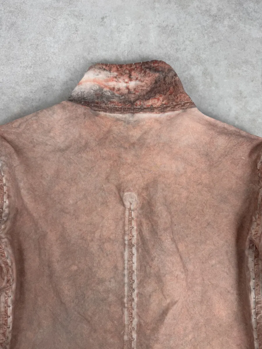 Isaac Sellam Avant-Garde Rouille Asymmetrical Leather Jacket - Image 8