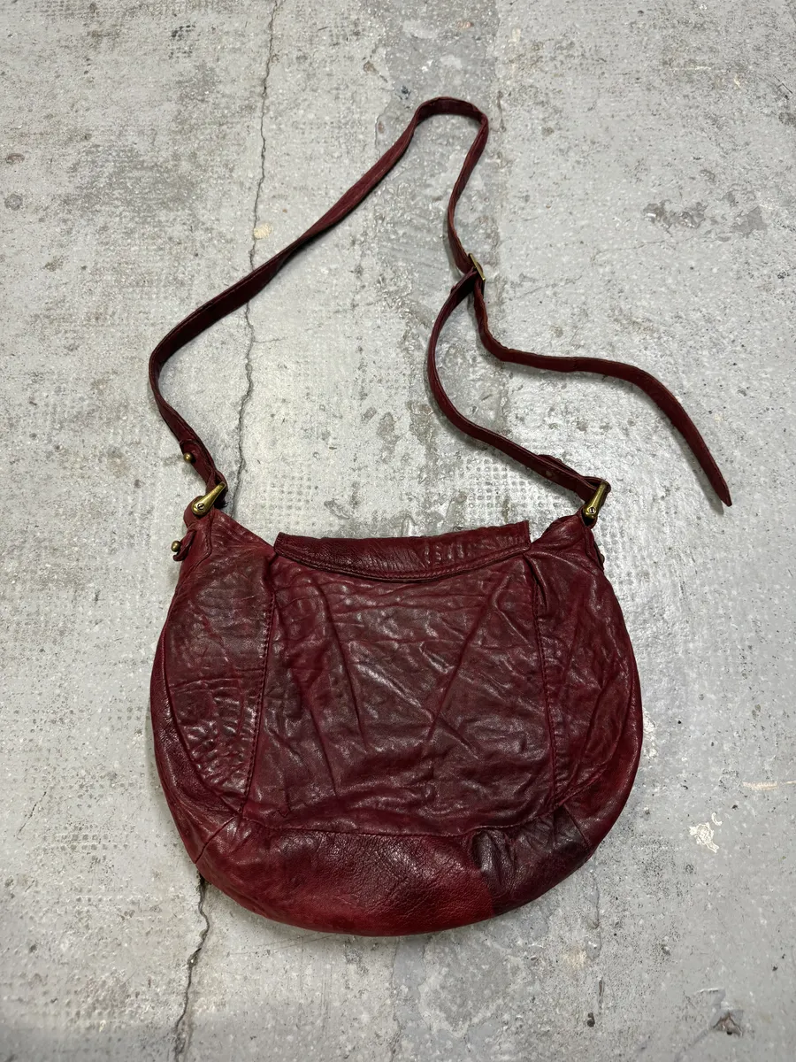 Isabel Marant Gipsy Red Grained Leather Shoulder Bag - Image 5
