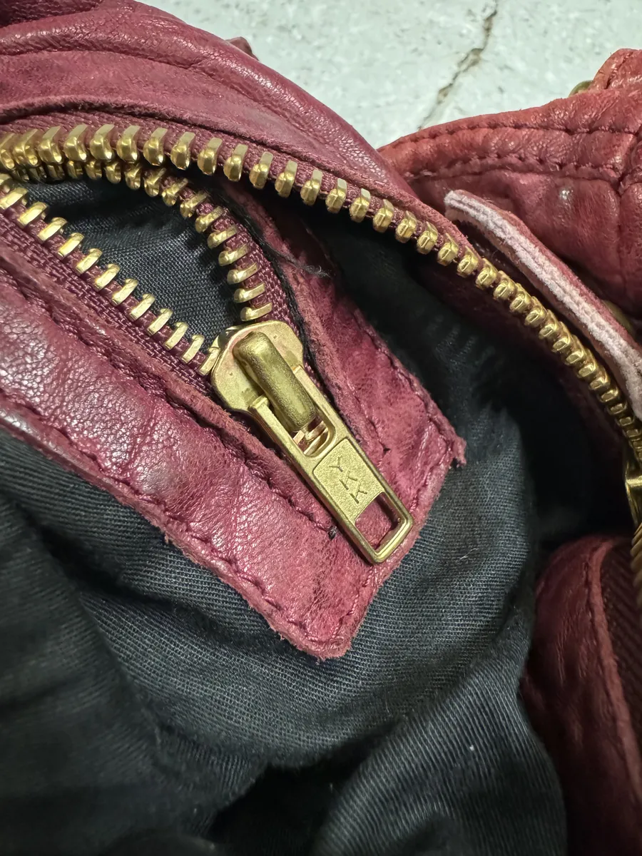 Isabel Marant Gipsy Red Grained Leather Shoulder Bag - Image 6