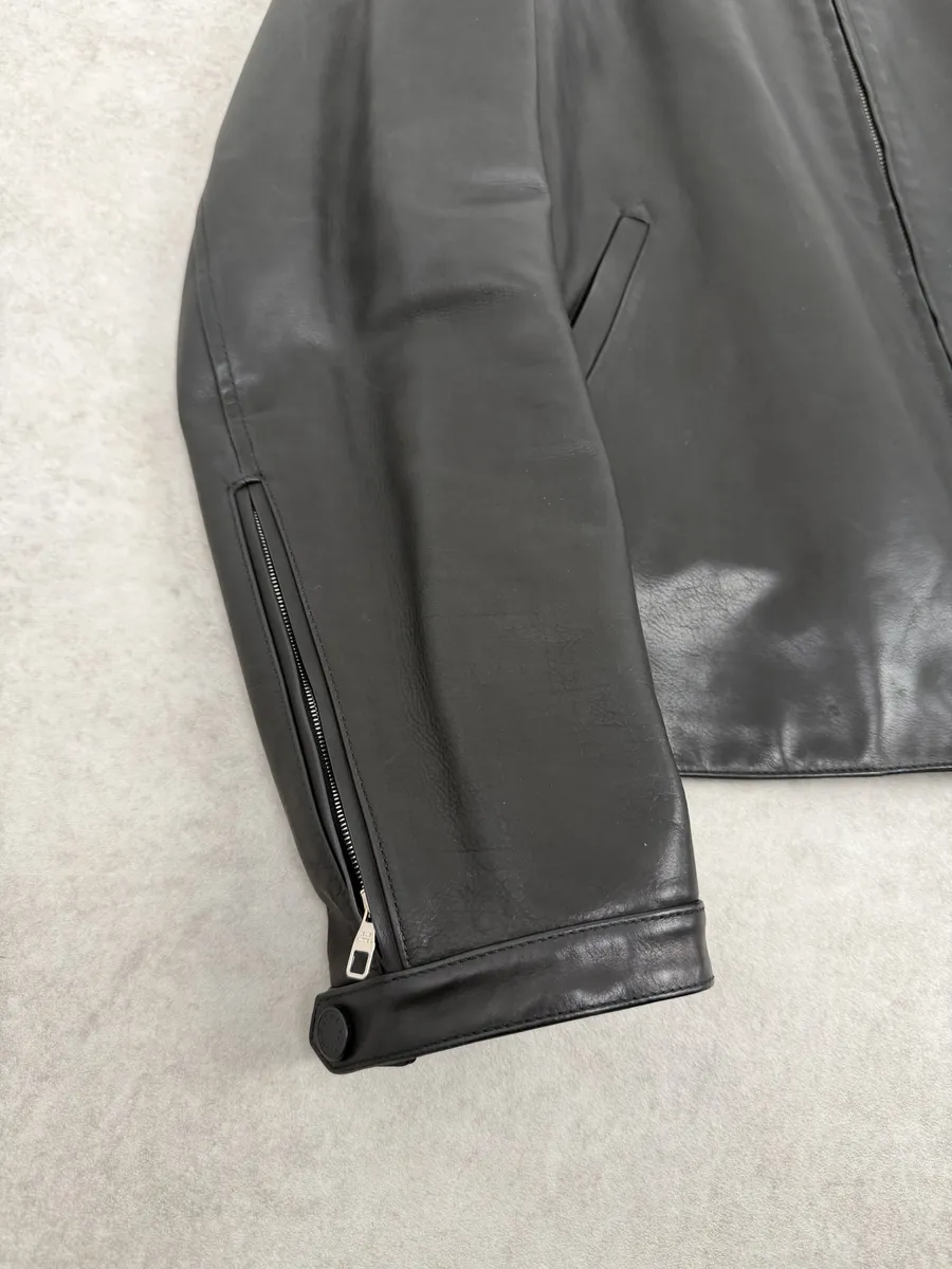 Louis Vuitton Black Premium Biker Leather Jacket - Image 12