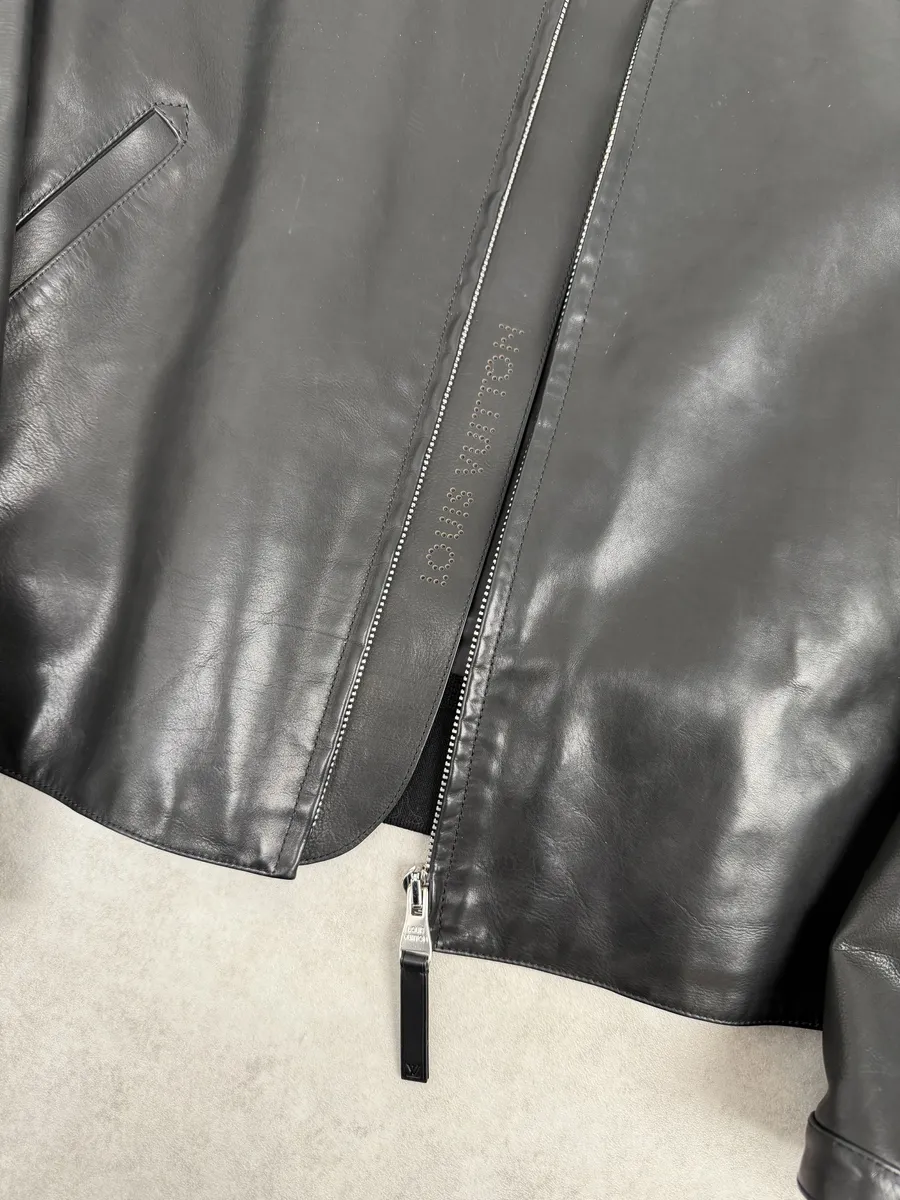 Louis Vuitton Black Premium Biker Leather Jacket - Image 6