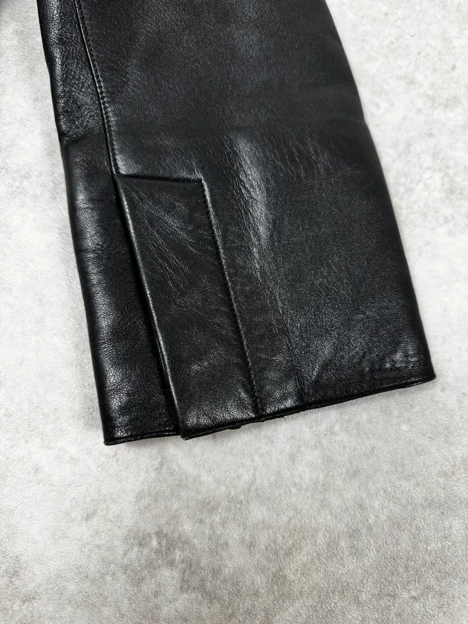 Louis Vuitton Black Premium Biker Leather Jacket - Image 10