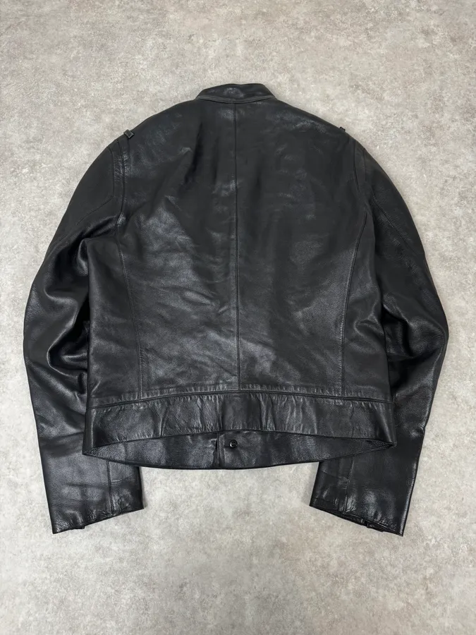 Louis Vuitton Black Premium Biker Leather Jacket - Image 4