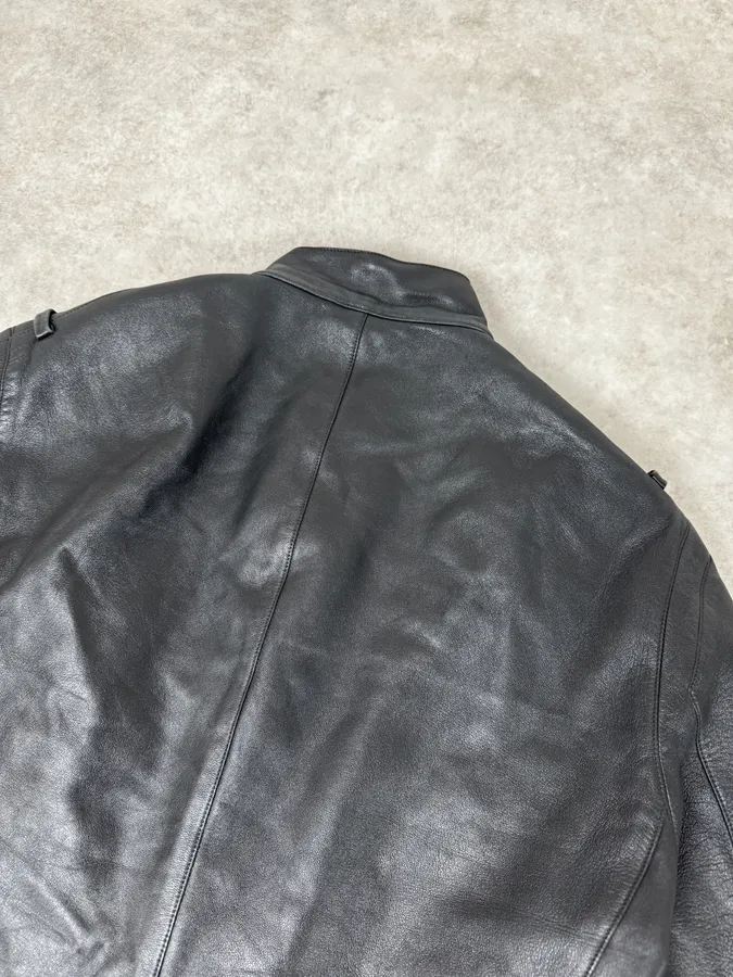 Louis Vuitton Black Premium Biker Leather Jacket - Image 6