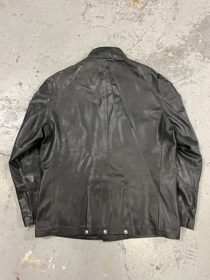 Louis Vuitton Black Premium Leather Jacket - Image 6