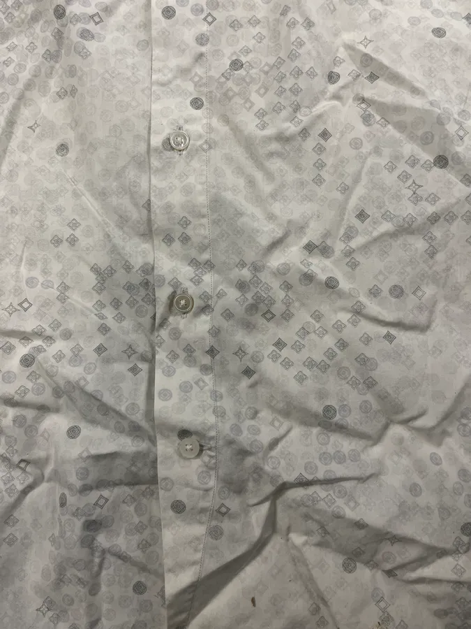 Louis Vuitton White Detailed Abstract Shirt - Image 4