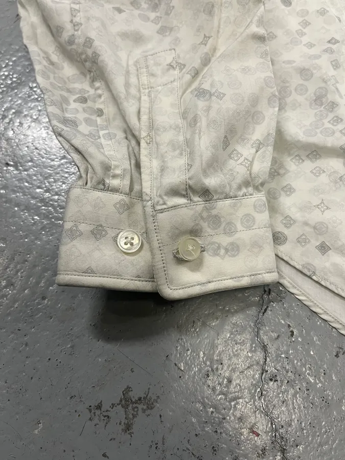 Louis Vuitton White Detailed Abstract Shirt - Image 5