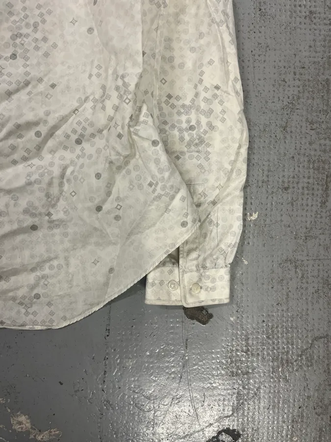 Louis Vuitton White Detailed Abstract Shirt - Image 7