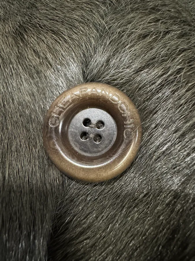 Moschino Black Fur Wool Buttoned Longsleeves - Image 5