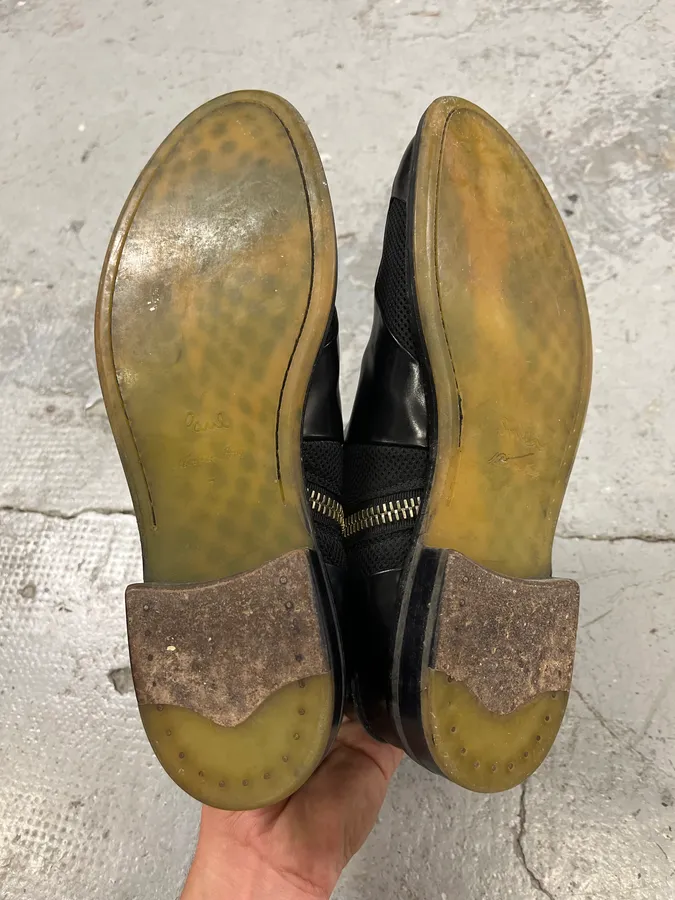 Paul Smith Black Leather Hybrid Boots - Image 7